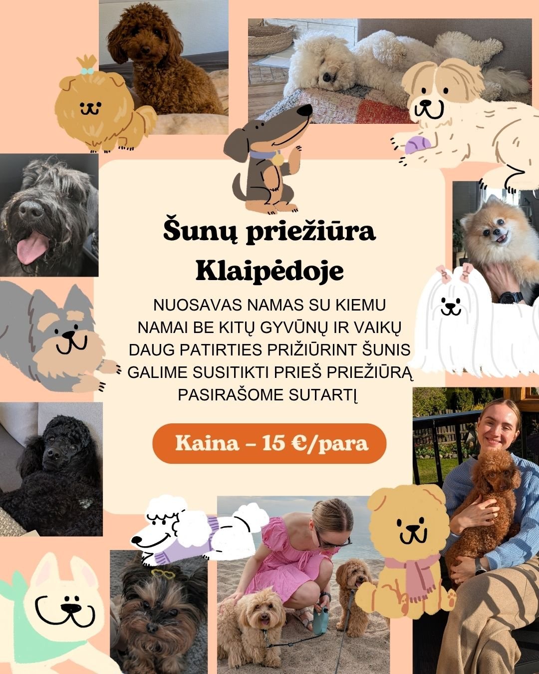 Šunų priežiūra Klaipėdoje